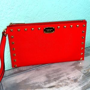 Michael Kors Sandrine Stud Large Zip Clutch